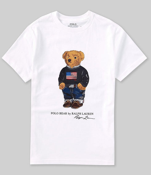 Polo ralph lauren t-shirt bianco - vista posteriore