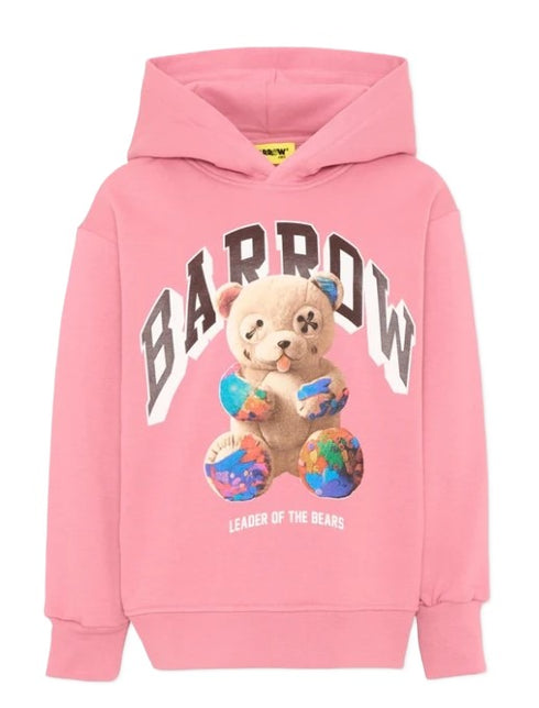 Barrow felpa con cappuccio rosa - vista frontale