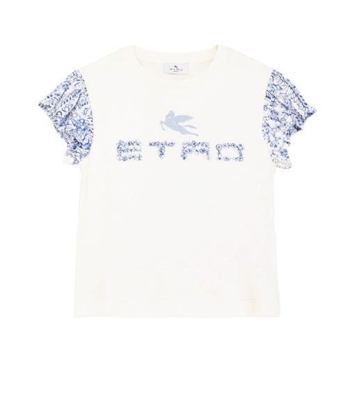 Etro t-shirt avorio - vista frontale