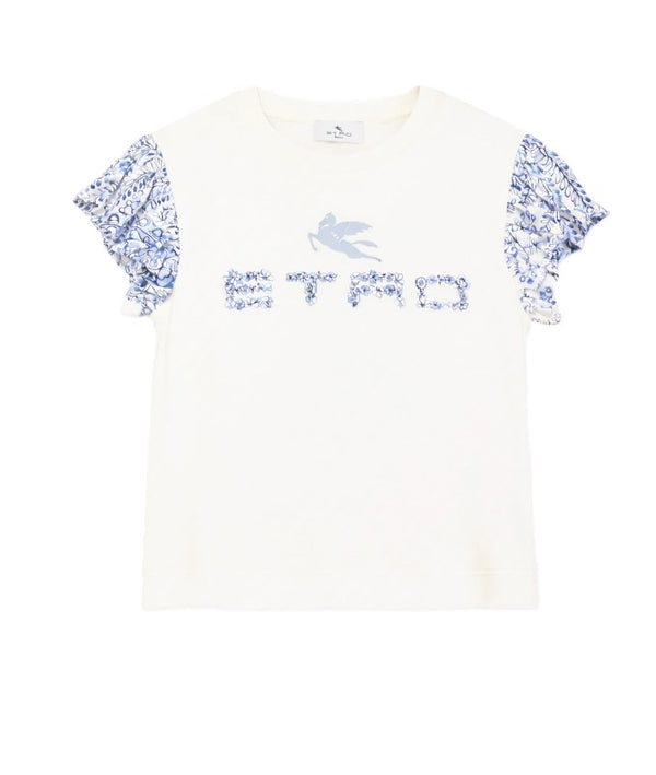 Etro t-shirt avorio - vista frontale