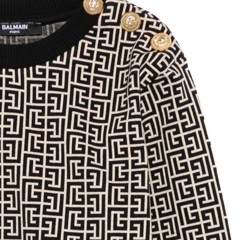 Balmain felpe crema - vista posteriore