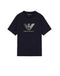T-shirt Armani in cotone con logo per bambino - vista frontale