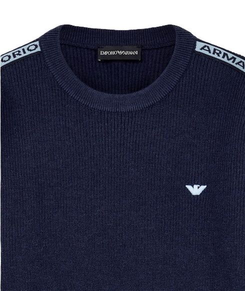 Armani felpa blu - vista dettaglio