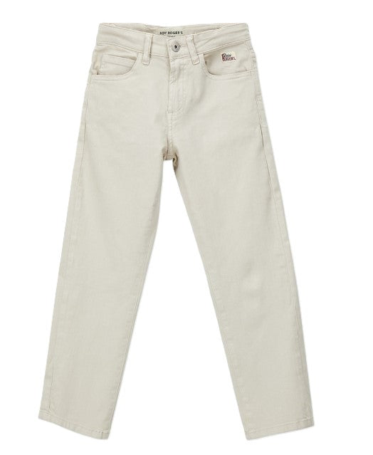 Roy roger's pantaloni beige - vista frontale