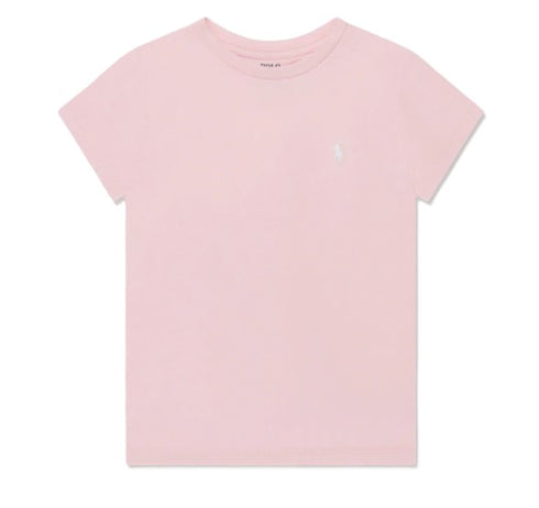 Polo ralph lauren t-shirt rosa - vista frontale