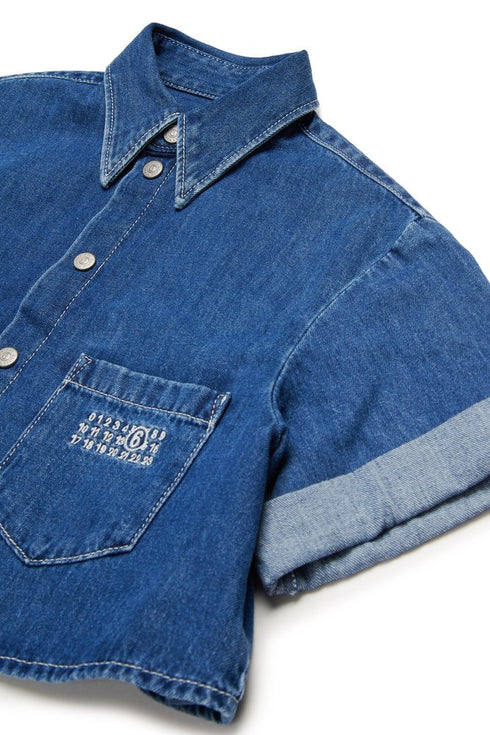 Maison margiela camicie blu - dettaglio 3