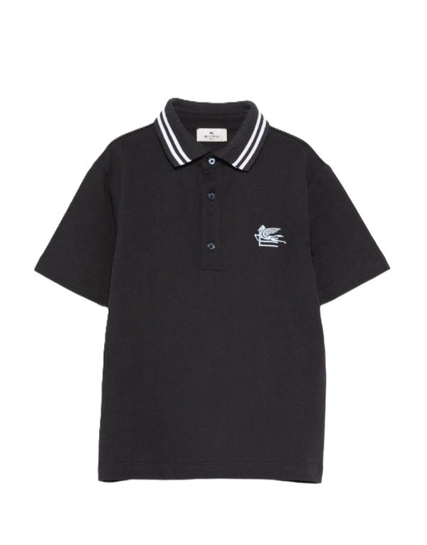 Etro polo blu - vista frontale