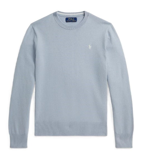 Polo ralph lauren maglie chiuse celeste - vista frontale