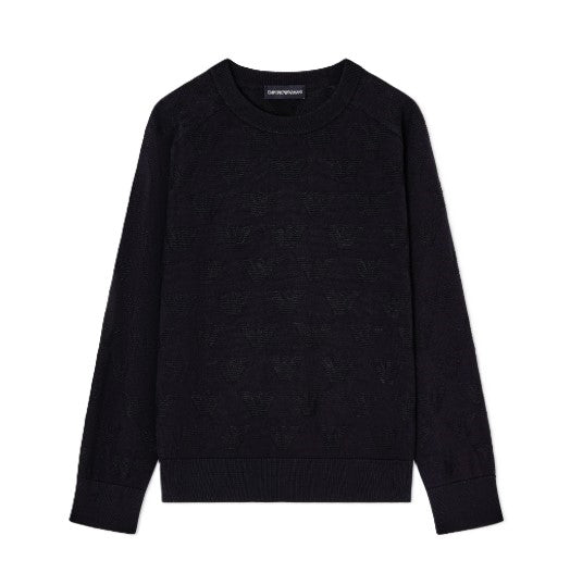 Armani maglia blu - vista frontale