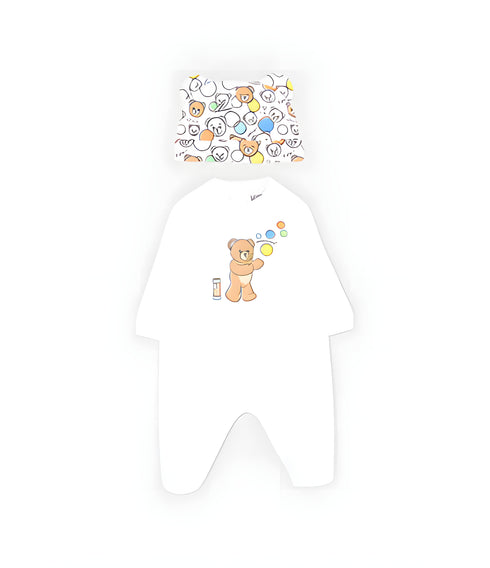 TUTINA LOGO TEDDY BEAR MOSCHINO BIANCO