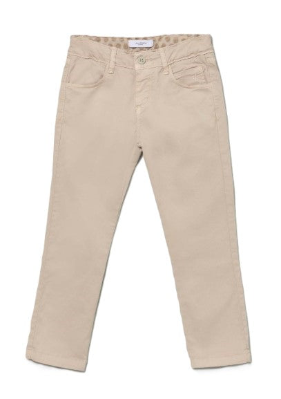 Jeckerson pantaloni beige - vista frontale