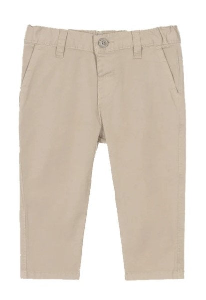 Armani beige trousers — front view