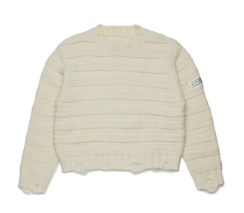 Maison margiela maglia bianco - dettaglio