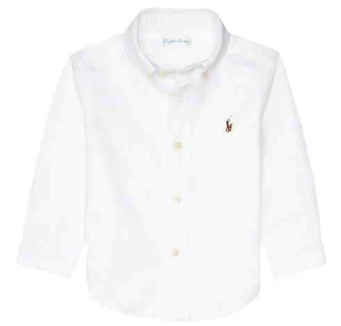 Polo ralph lauren camicie bianco - vista frontale