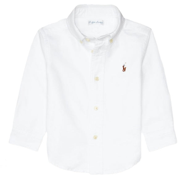 Polo ralph lauren camicie bianco - vista frontale