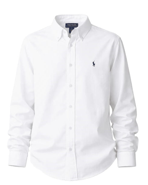 Polo ralph lauren camicie bianco - vista frontale