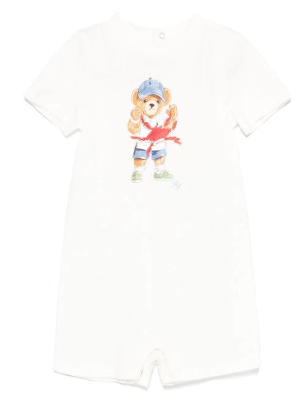 Polo ralph lauren tutine bianco - vista frontale