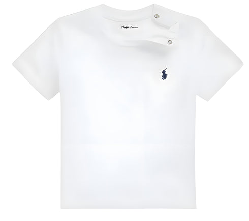 Polo ralph lauren t-shirt bianco - vista frontale