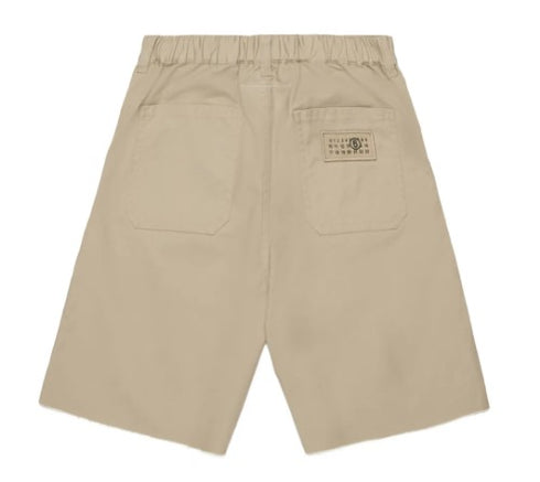 Maison margiela short beige - vista frontale