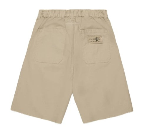 Maison margiela short beige - vista frontale