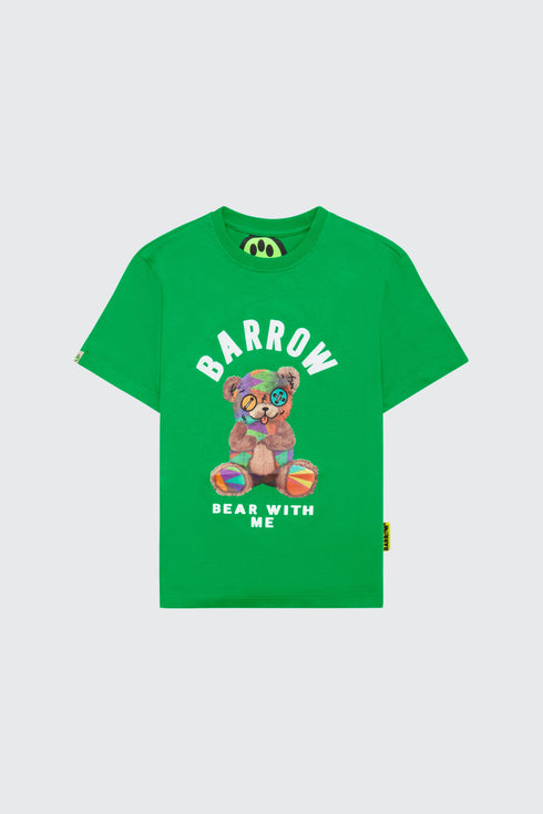 Barrow t-shirt bianco - dettaglio logo teddy palma