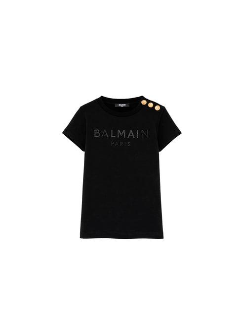 t-shirt-con-bottoni-balmain - BIANCO - styled
