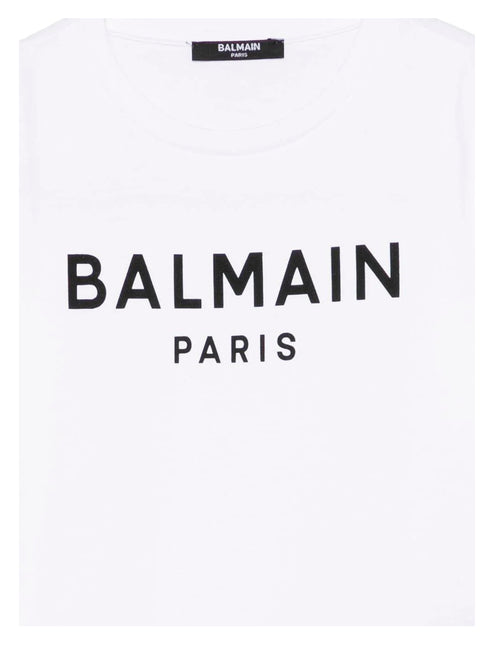 t-shirt-con-logo-balmain-7 - BIANCO - vista laterale