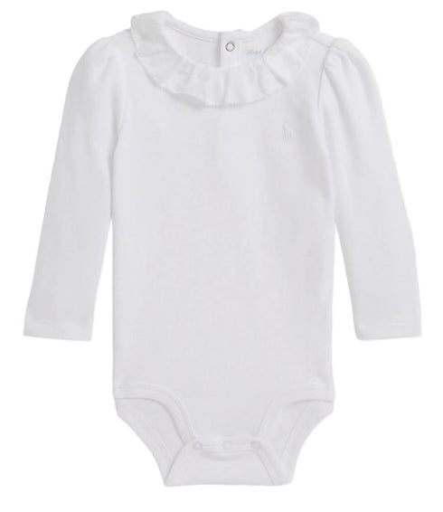 Polo ralph lauren body bianco - vista frontale
