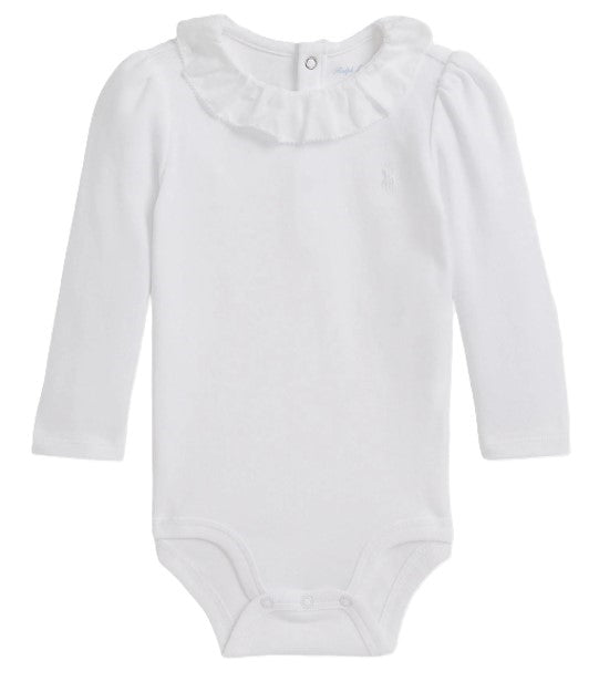 Polo ralph lauren body bianco - vista frontale
