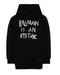 Balmain felpa con cappuccio nera - vista frontale