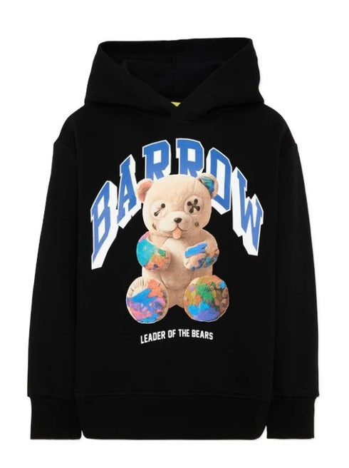 Barrow felpa con cappuccio nera - vista frontale