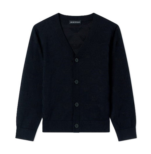 Armani maglie aperte blu - vista frontale