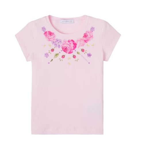 Monnalisa t-shirt rosa - vista frontale