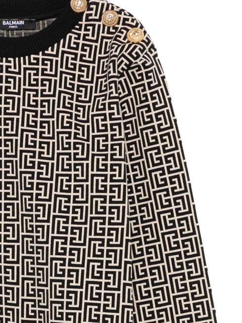 FELPA LOGO BALMAIN - vista posteriore