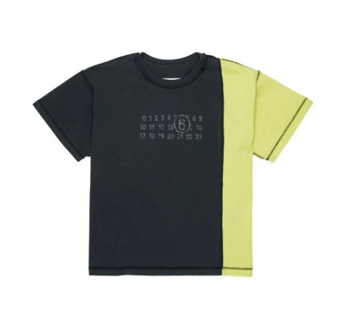 Maison margiela t-shirt nero - vista frontale