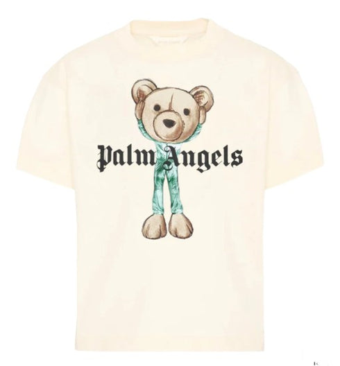 Palm angels t-shirt bianco - vista frontale
