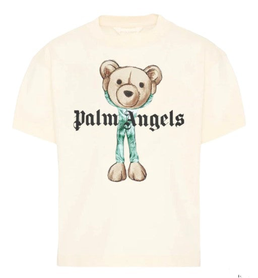 Palm angels t-shirt bianco - vista frontale