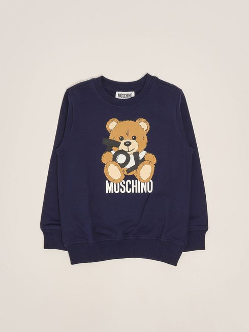Moschino felpa blu - vista dettaglio