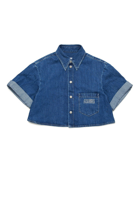 Maison margiela camicie blu - dettaglio 2