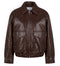Maison margiela giacca biker con logo stampato - vista frontale