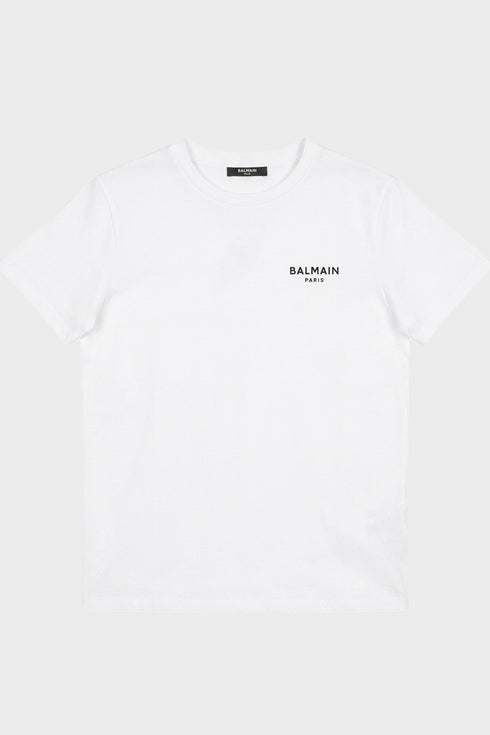 t-shirt-con-logo-balmain-5 - BIANCO - vista laterale