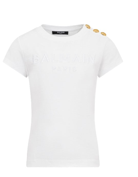 Balmain t-shirt bianco - vista posteriore