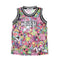 Mousse canotta basket multicolore - vista frontale