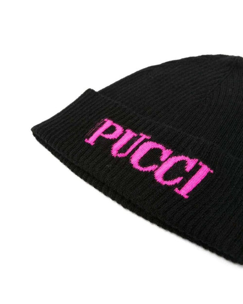 Emilio Pucci berretto nero - vista posteriore