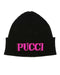 Emilio Pucci berretto nero - vista frontale
