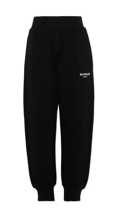 Balmain pantaloni felpa nero - vista frontale