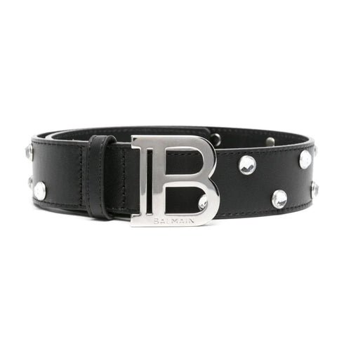 Balmain cinte e bretelle nero - vista frontale