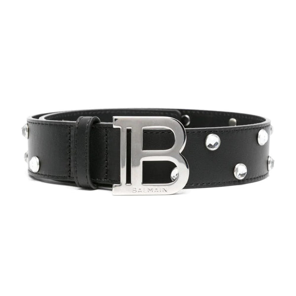 Balmain cinte e bretelle nero - vista frontale