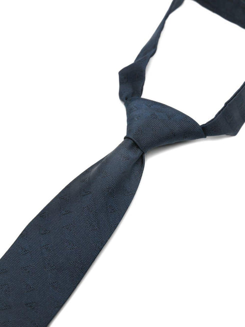 Cravatta con logo jacquard Armani - dettaglio