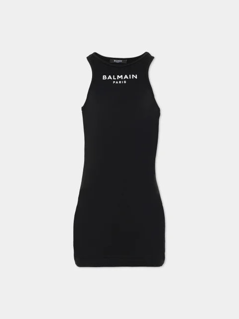 abito-con-logo-balmain - NERO - styled
